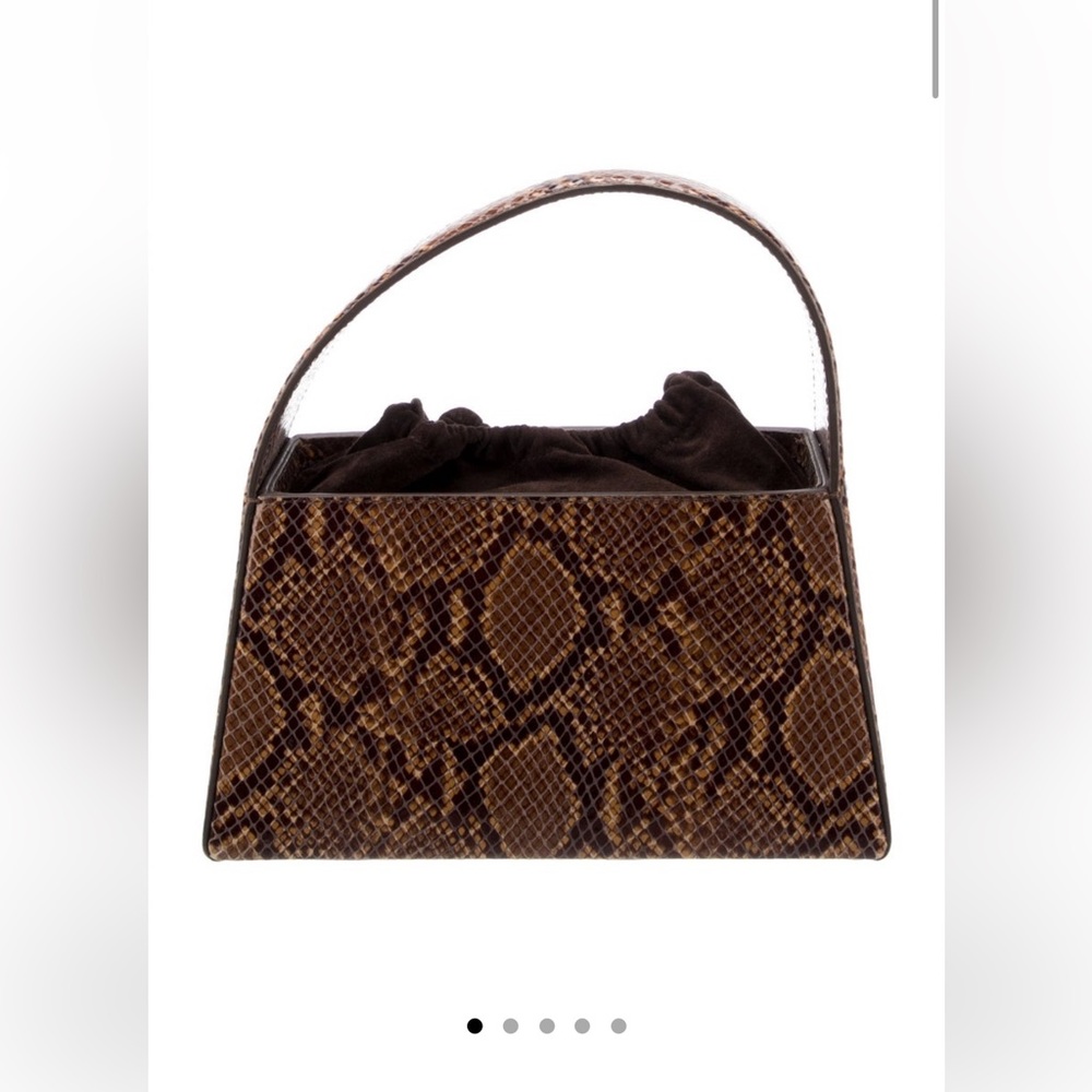 Staud patent leather handbag